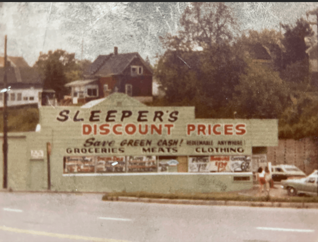 Historical image of a family-owned grocery store
